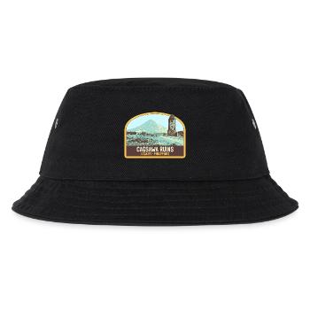 Ruinen von Cagsawa, Vulkan Mayon, Philippinen - Kinder Bucket Hat - Schwarz - Vorne