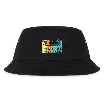funny sayings old classic car classic car logo - Kids’ Bucket Hat - black - Front