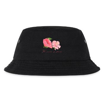 Sweet Blossom Motif Pink Red Mother's Day Flower Power - Kids’ Bucket Hat - black - Front