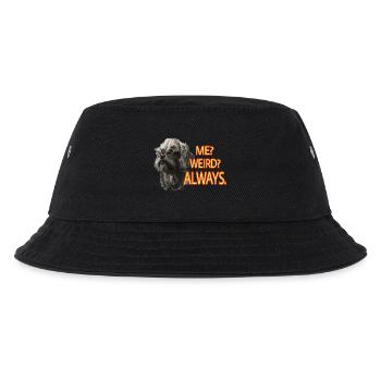 Lustiger Hund mit Spruch - Kinder Bucket Hat - Schwarz - Vorne