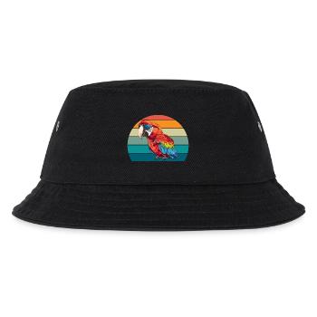 Parrot Retro Bird Summer - Kids’ Bucket Hat - black - Front