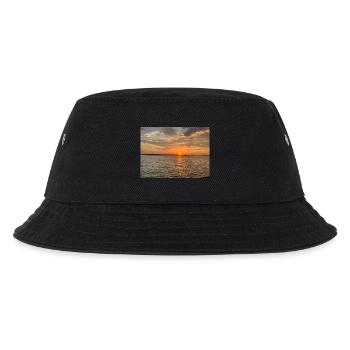 Sonnenuntergang - Kinder Bucket Hat - Schwarz - Vorne