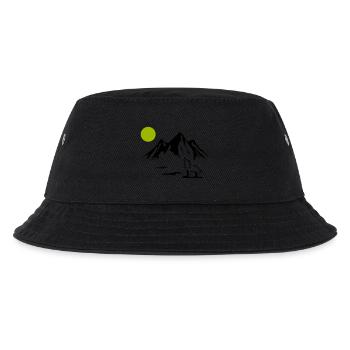 Wolf Full Moon - Kids’ Bucket Hat - black - Front