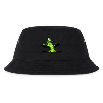 Flügel Drache DJ Mischpult Party Monster Musik - Kinder Bucket Hat - Schwarz - Vorne