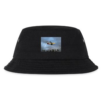 Plane - Kinder Bucket Hat - Schwarz - Vorne