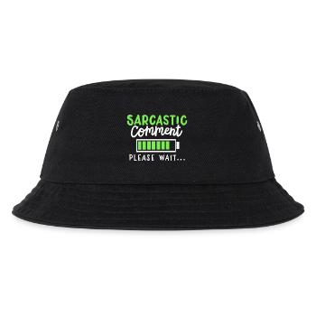sarkastisch lustig Sarkasmus - Kinder Bucket Hat - Schwarz - Vorne