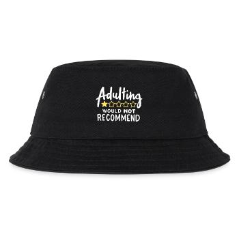 Erwachsen werden lustig sarkastisch - Kinder Bucket Hat - Schwarz - Vorne