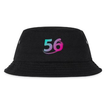 Nummer 56 mehrfarbig - Kinder Bucket Hat - Schwarz - Vorne