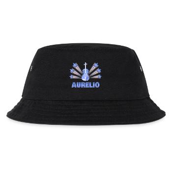 Aurelio als Musikinstrument - Kinder Bucket Hat - Schwarz - Vorne