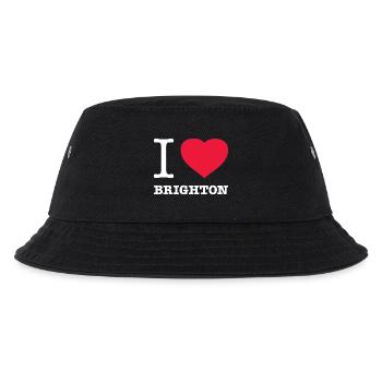 I LOVE BRIGHTON - Kinder Bucket Hat - Schwarz - Vorne