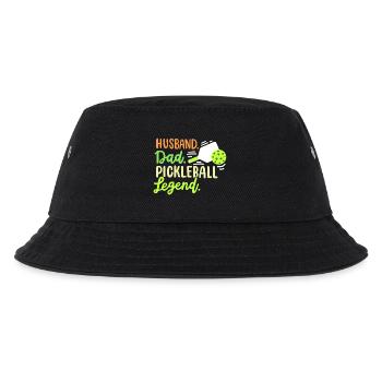 Pickleball-Spieler Vater und Ehemann - Kinder Bucket Hat - Schwarz - Vorne