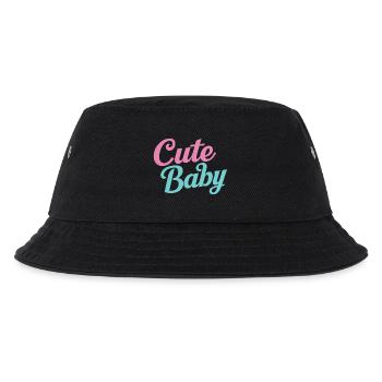 Cute baby - Kids’ Bucket Hat - black - Front