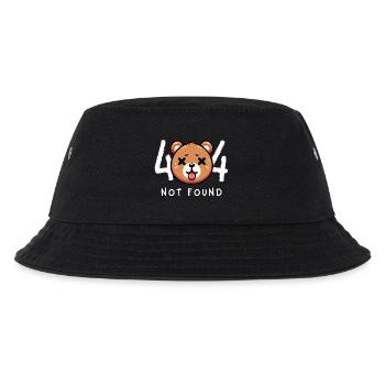 Niedlicher Bär nicht gefunden - Kinder Bucket Hat - Schwarz - Vorne