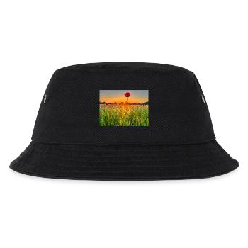 Mohnfeld Wolfsburg - Kinder Bucket Hat - Schwarz - Vorne