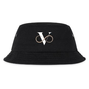Unendlicher Buchstabe V - Kinder Bucket Hat - Schwarz - Vorne