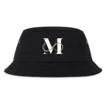 Unendlicher Buchstabe m - Kinder Bucket Hat - Schwarz - Vorne