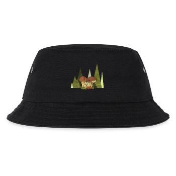 Pilze - Kinder Bucket Hat - Schwarz - Vorne