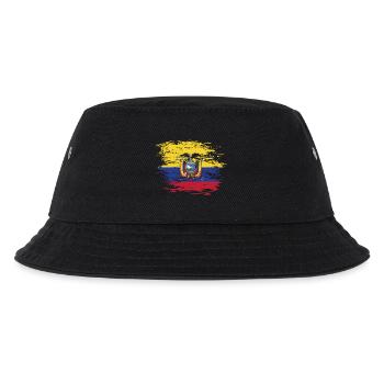Ecuador Flagge used - Kinder Bucket Hat - Schwarz - Vorne
