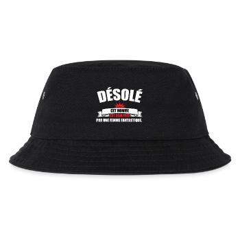 sorry this man is already taken - Kids’ Bucket Hat - black - Front