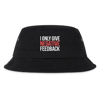 I Only Give Negative Feedback 2 - Kinder Bucket Hat - Schwarz - Vorne