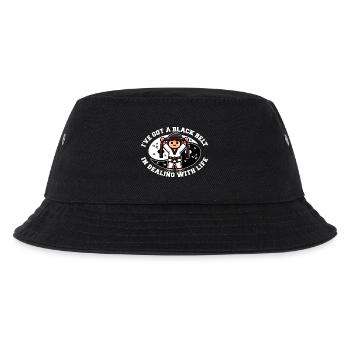 I'VE GOT A BLACK BELT IN DEALING WITH LIFE - Kids’ Bucket Hat - black - Front