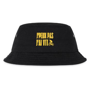 Ich kann nicht Mountainbiken - Kinder Bucket Hat - Schwarz - Vorne