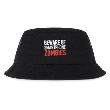 Beware Of Smartphone Zombies 7 - Kinder Bucket Hat - Schwarz - Vorne
