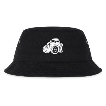 Traktor - Kinder Bucket Hat - Schwarz - Vorne