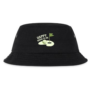 Happy Birdie To Me Golfer Golf - Kinder Bucket Hat - Schwarz - Vorne