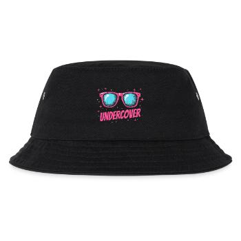 Undercover Speech - Funny Costume with Sun Bril - Kids’ Bucket Hat - black - Front