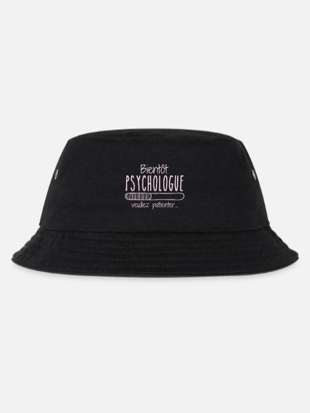 Beruf Psychologin In Arbeit Demnächst Psychologin - Kinder Bucket Hat - Schwarz