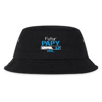 Futur Papy 2025 Cadeau Bientôt Grand-Père - Bob Enfant - noir - Devant