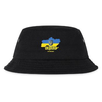 Drapeau ukrainien, fierté ukrainienne - Bob Enfant - noir - Devant