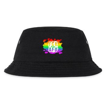 Stop AfD against right, democracy, diversity, left - Kids’ Bucket Hat - black - Front