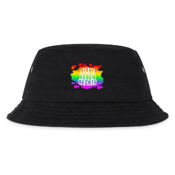 AfD stoppen gegen rechts Demokratie Vielfalt links - Kinder Bucket Hat - Schwarz - Vorne