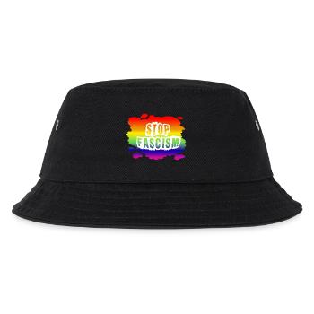 Stop AfD against right, democracy, diversity, left - Kids’ Bucket Hat - black - Front