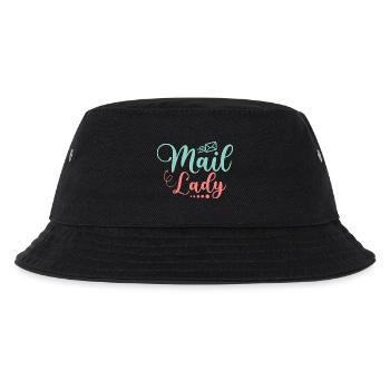 Mail Lady Mailman Postal Worker - Kinder Bucket Hat - Schwarz - Vorne