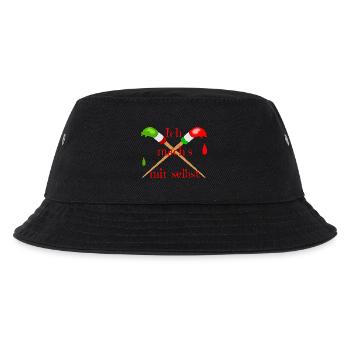 Maler Pinsel - Kinder Bucket Hat - Schwarz - Vorne
