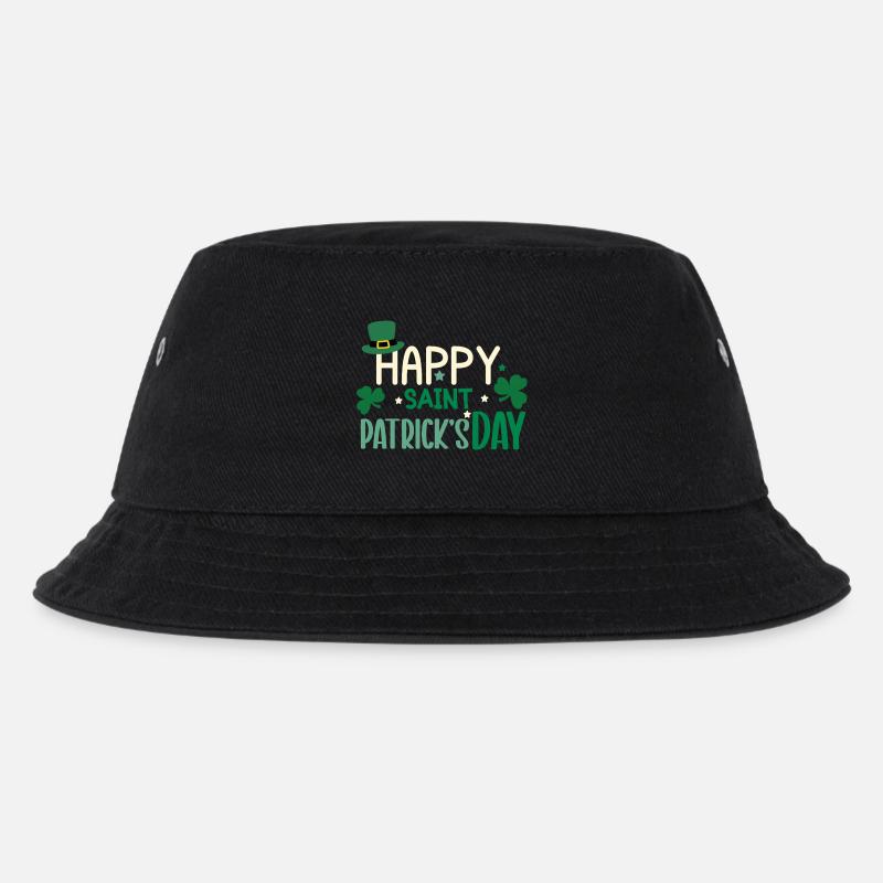 Happy St patrick's day - Kinder Bucket Hat - Schwarz