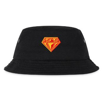 Diamant (pierre précieuse / brillant / symbole / rouge / 2C) - Bob Enfant - noir - Devant