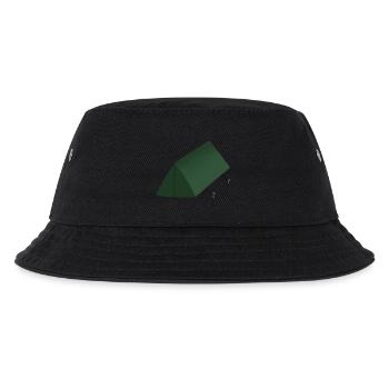 Grünes Zelt - Kinder Bucket Hat - Schwarz - Vorne