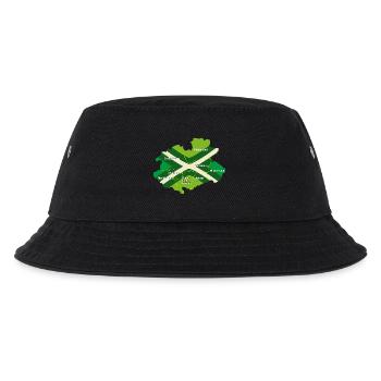Achterhoek Umriss mit Farben - Kinder Bucket Hat - Schwarz - Vorne
