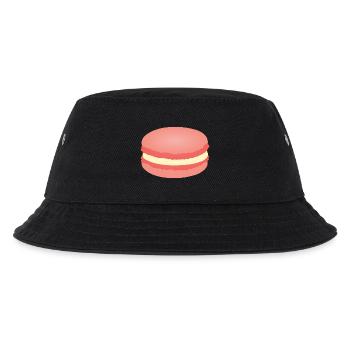 Rosa Macaron - Kinder Bucket Hat - Schwarz - Vorne