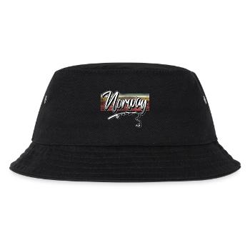 Norwegen Angeln - Kinder Bucket Hat - Schwarz - Vorne