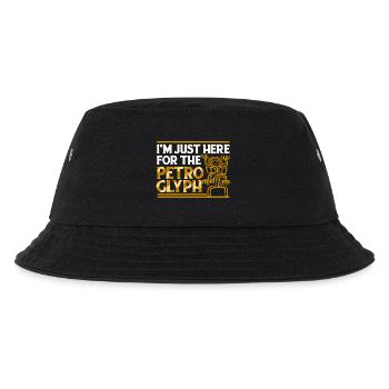 Petroglyphe Petroglyphen Piktogramme - Kinder Bucket Hat - Schwarz - Vorne