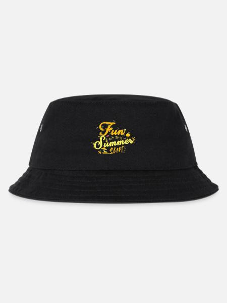 Free In Summer Motif with Fruits - Kids’ Bucket Hat - black
