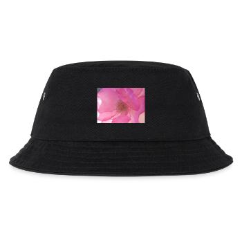 Sanfte Rosenblüte in Pink - Kinder Bucket Hat - Schwarz - Vorne