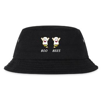 Buh-Bienen Halloween-Paar - Kinder Bucket Hat - Schwarz - Vorne