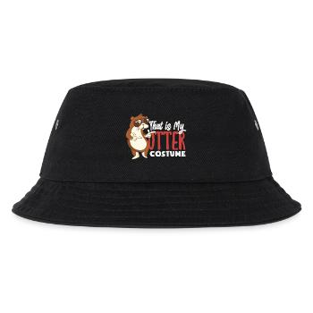 Seeotter Kostüm - Kinder Bucket Hat - Schwarz - Vorne
