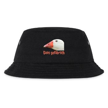 Ganz Gefährlich Gänsekopf - Kinder Bucket Hat - Schwarz - Vorne